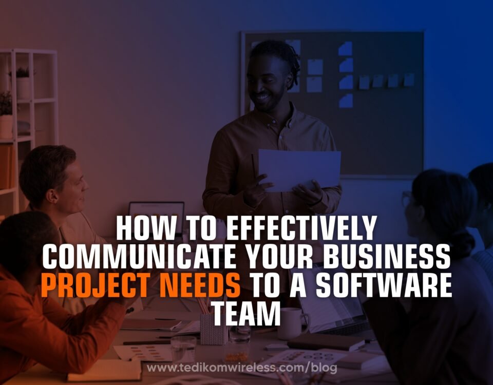 Communication business project to a Software Team